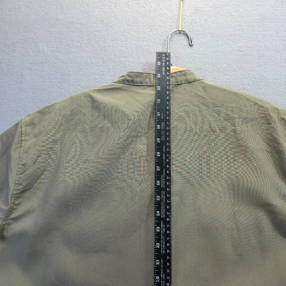 Lexiart Men's Green Quarter Button‎ Long Sleeve Pullover Shirt Size 2XL NWT
